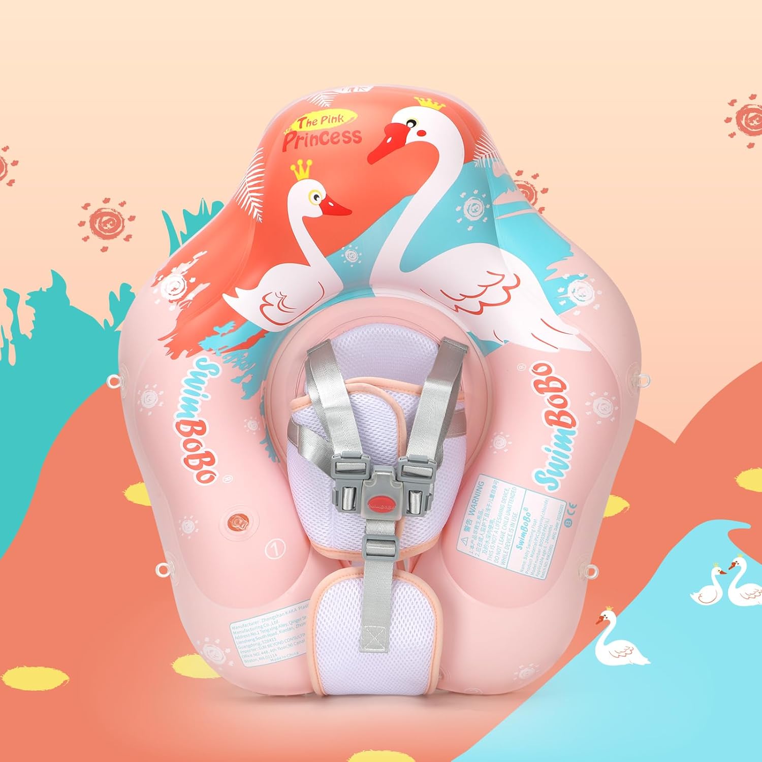 Detalle de Free Swimming Baby Inflatable Pool Float with Sun Canopy (3–36 Months)
