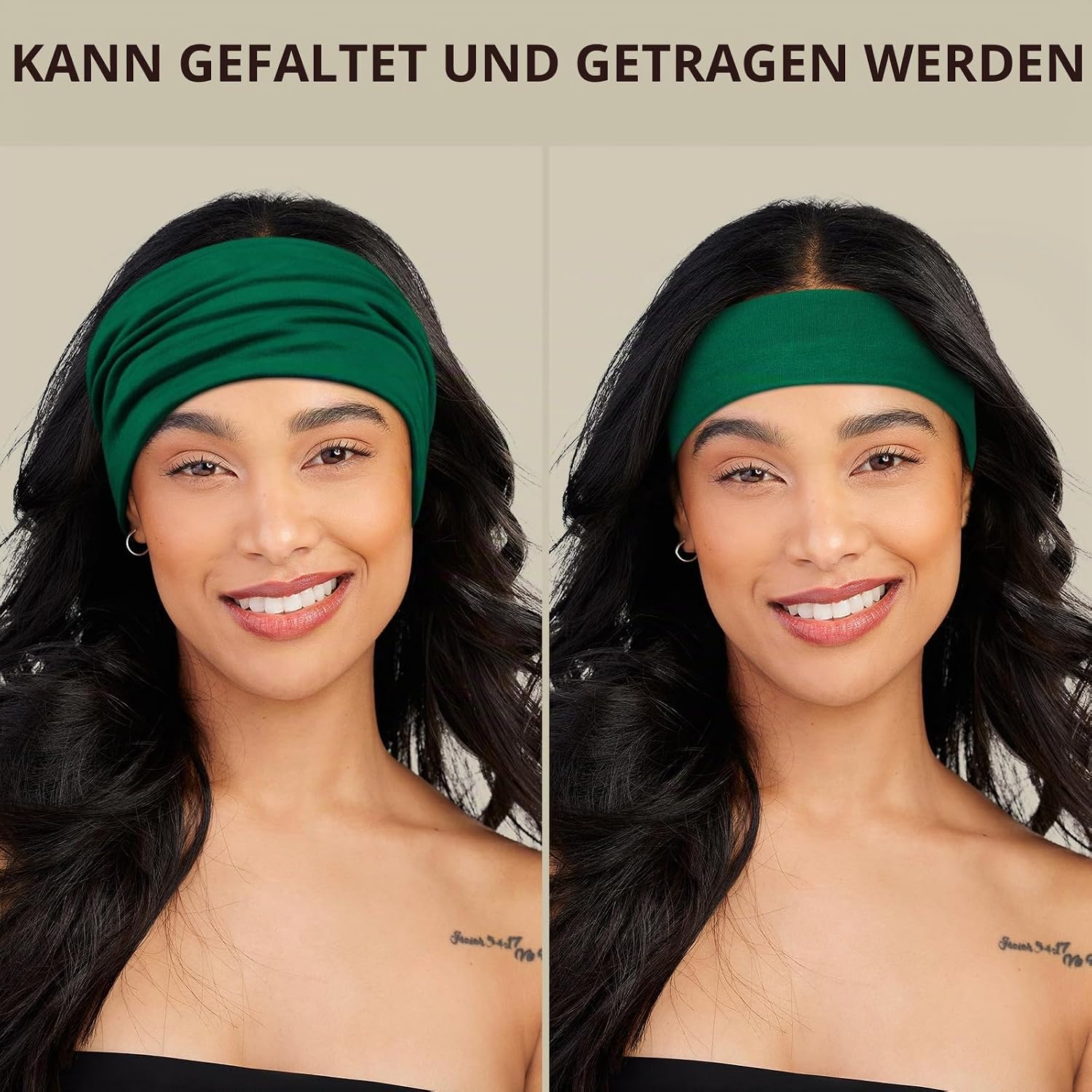 Thumbnail 2 de DiyJibb Damen-Stirnbänder im 7er-Set: breite Haarbänder für Workout & Alltag