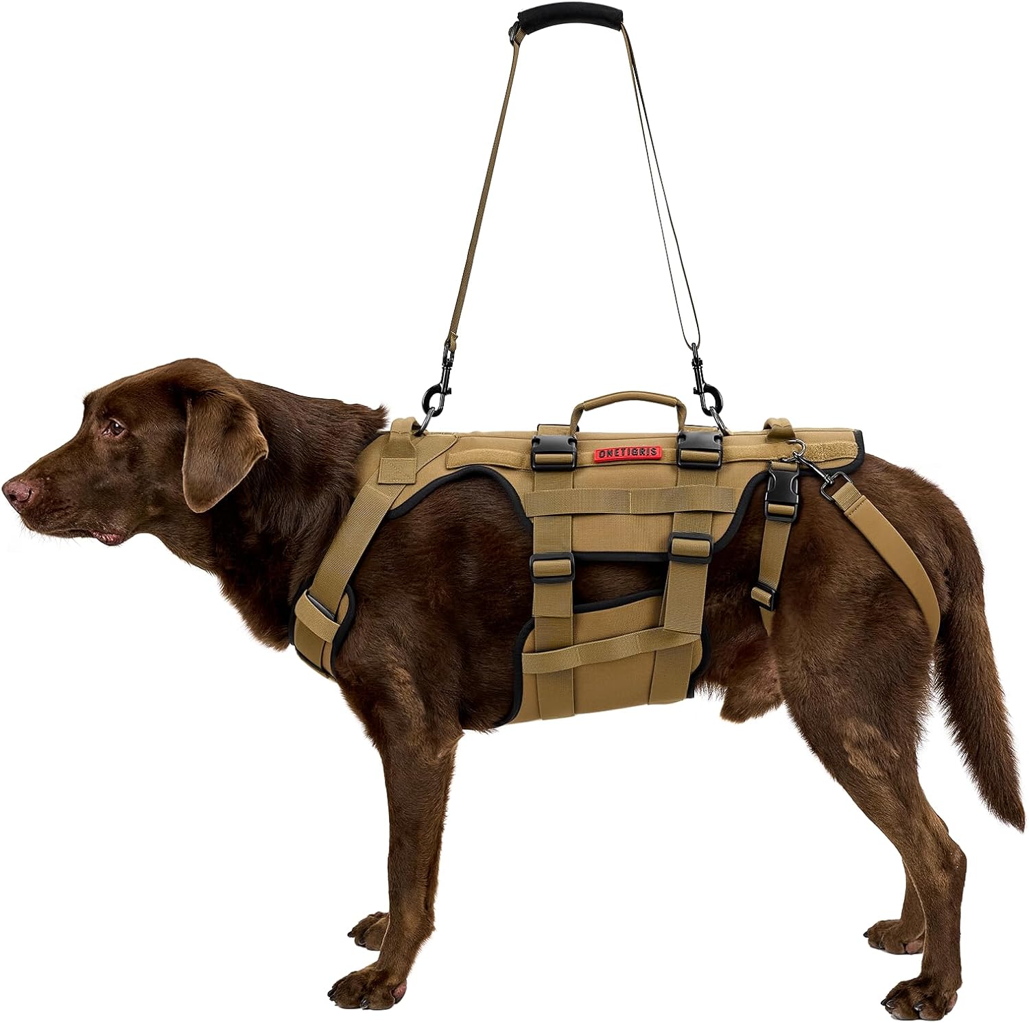Detalle de OneTigris Dog Lift Harness for Large Dogs – Mobility Aid and Back Leg Support Sling