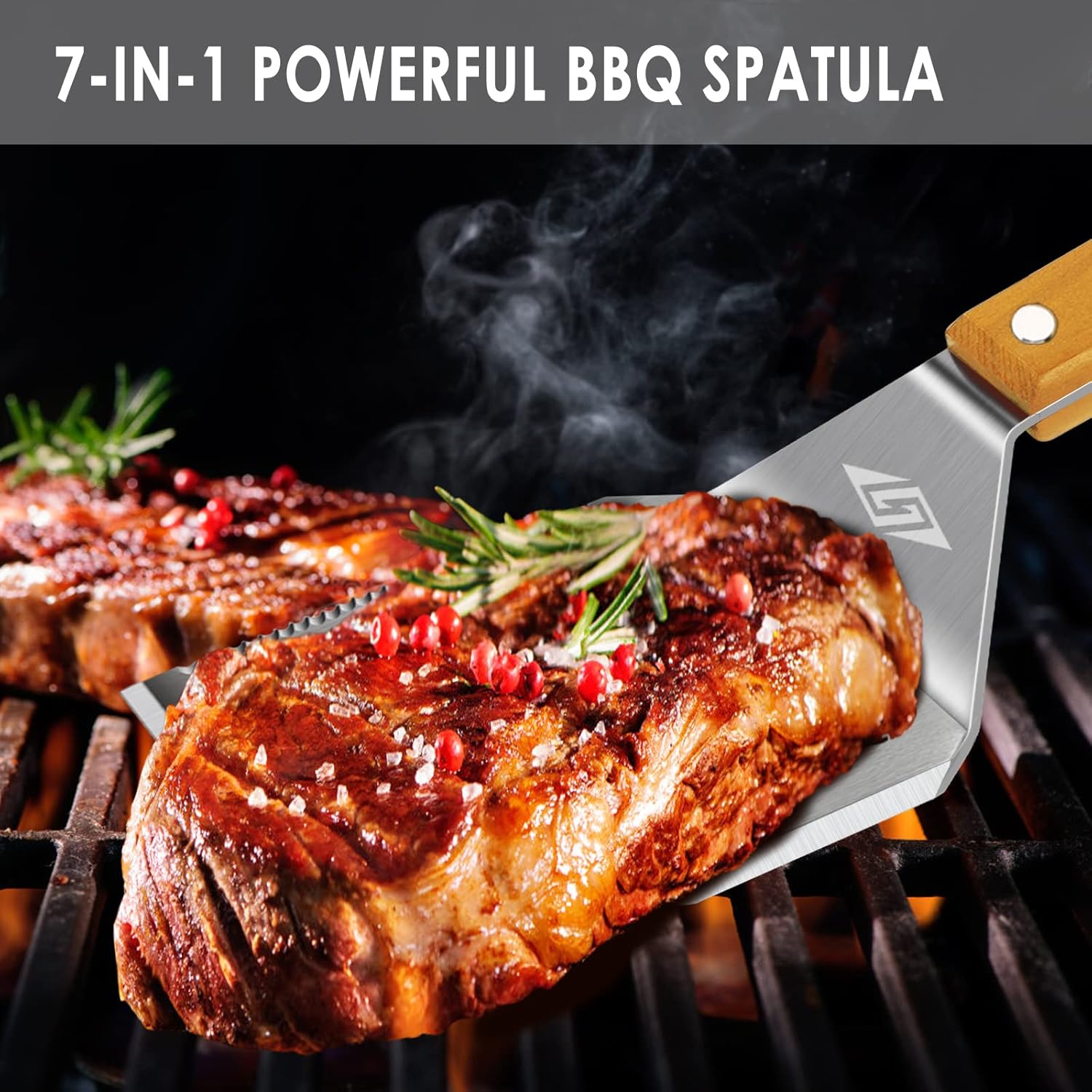 Detalle de BBQ Tools Set 14" tongs for grilling