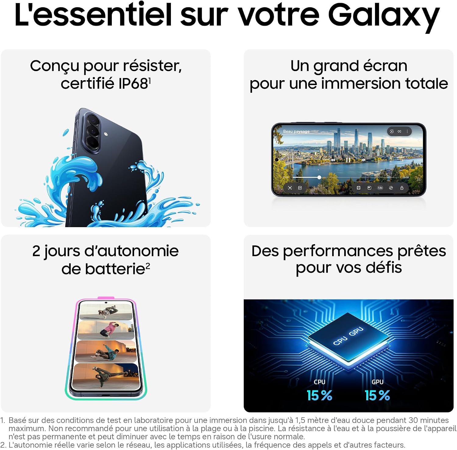 Thumbnail 5 de Samsung Galaxy A57 5G — Smartphone 5G puissant et élégant, 256 Go, 8 Go RAM