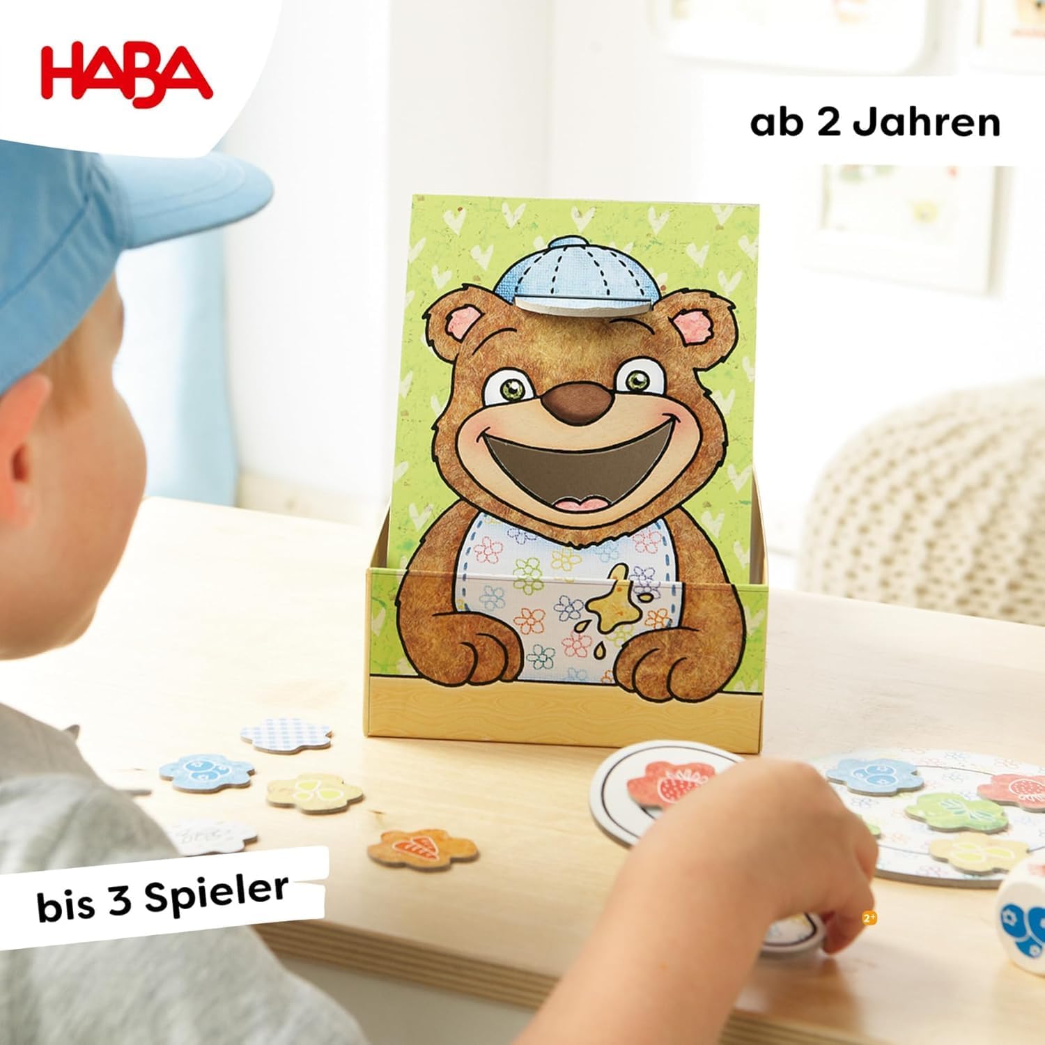 Detalle de HABA Meine ersten Spiele: Bärenhunger – Kinderspiel für 1–3 Spieler, ab 2 Jahren
