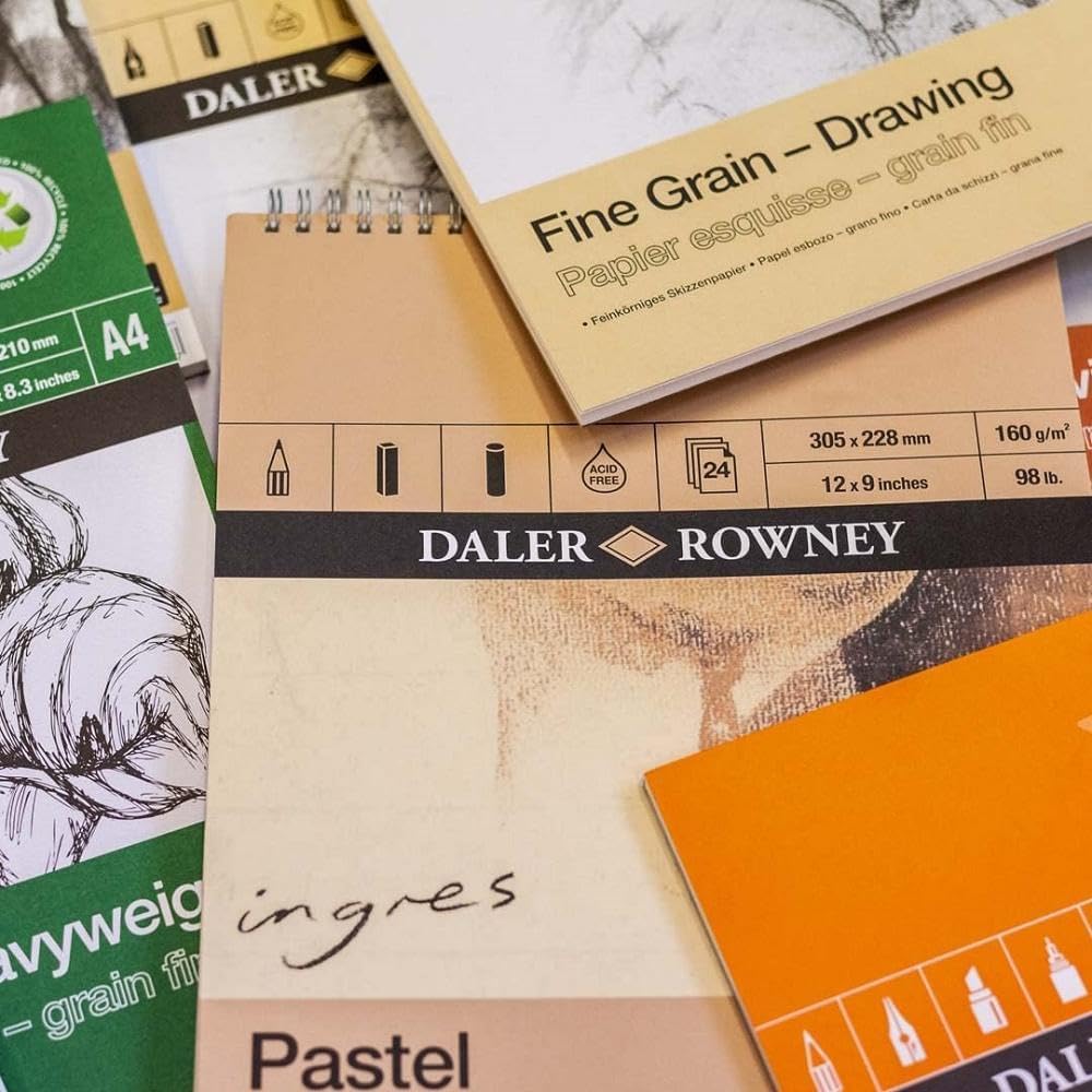 Thumbnail 2 de Daler Rowney blocco da disegno grana fine A3, bianco, 30 fogli, 200 g/m²