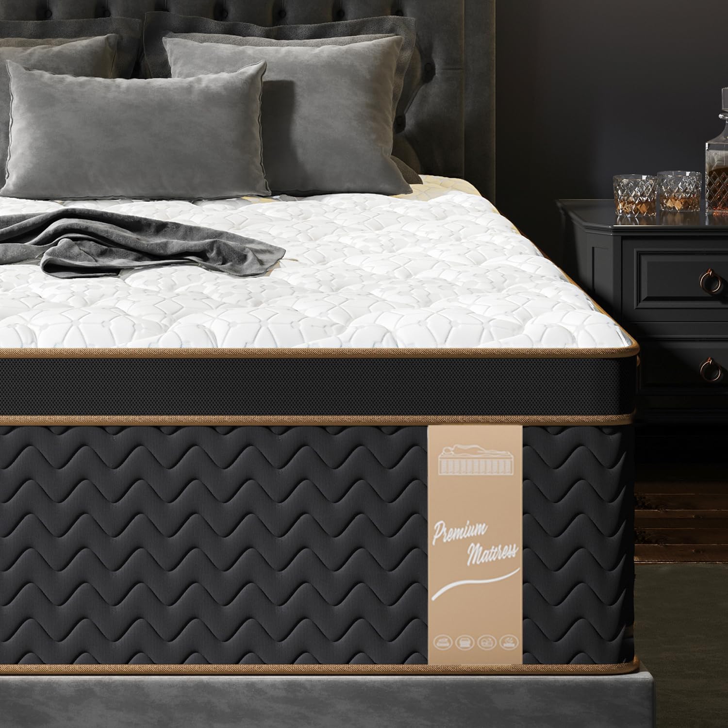 Detalle de Firm Hybrid Mattress, King