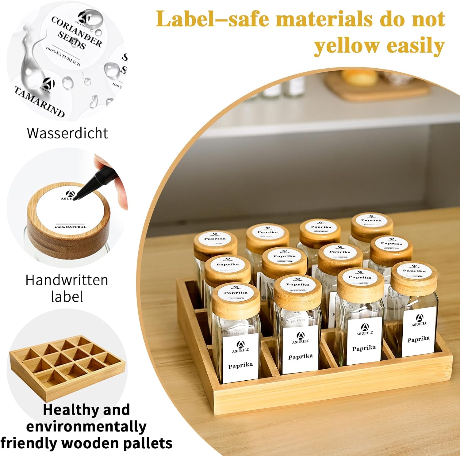 Detalle 2 de DSUID Spice Rack with 12 Jars