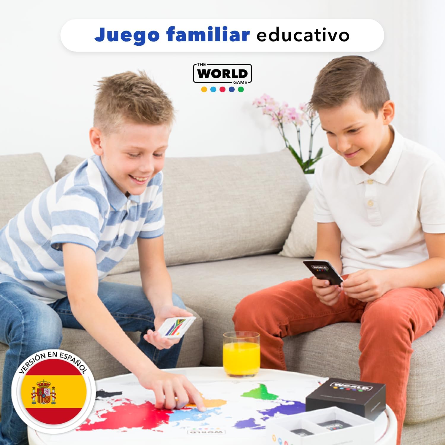 Thumbnail 4 de The World Game Juego de Cartas de Geografía (en español): países, banderas y capitales