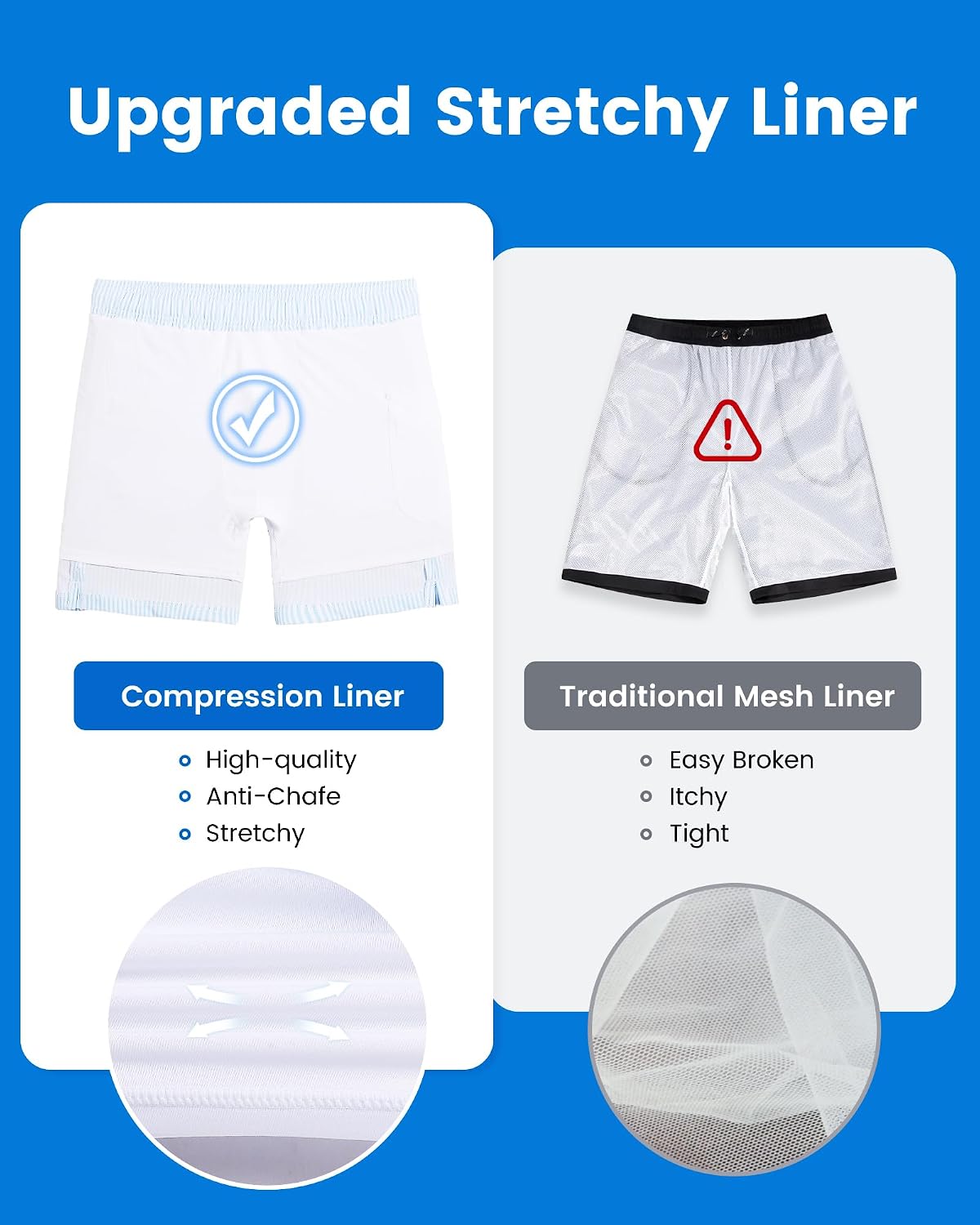 Thumbnail 4 de maamgic 2-in-1 Mens Swim Trunks 7" Swim Shorts