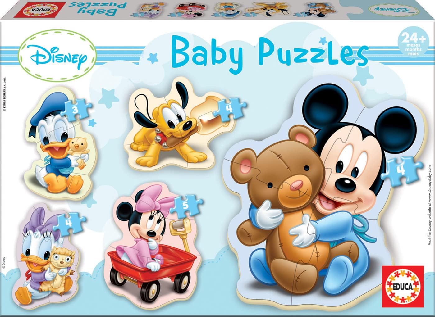 Thumbnail 5 de Educa Baby Puzzles Minnie – set de 5 puzzles progressifs (3 à 5 pièces) pour enfants dès 2 ans
