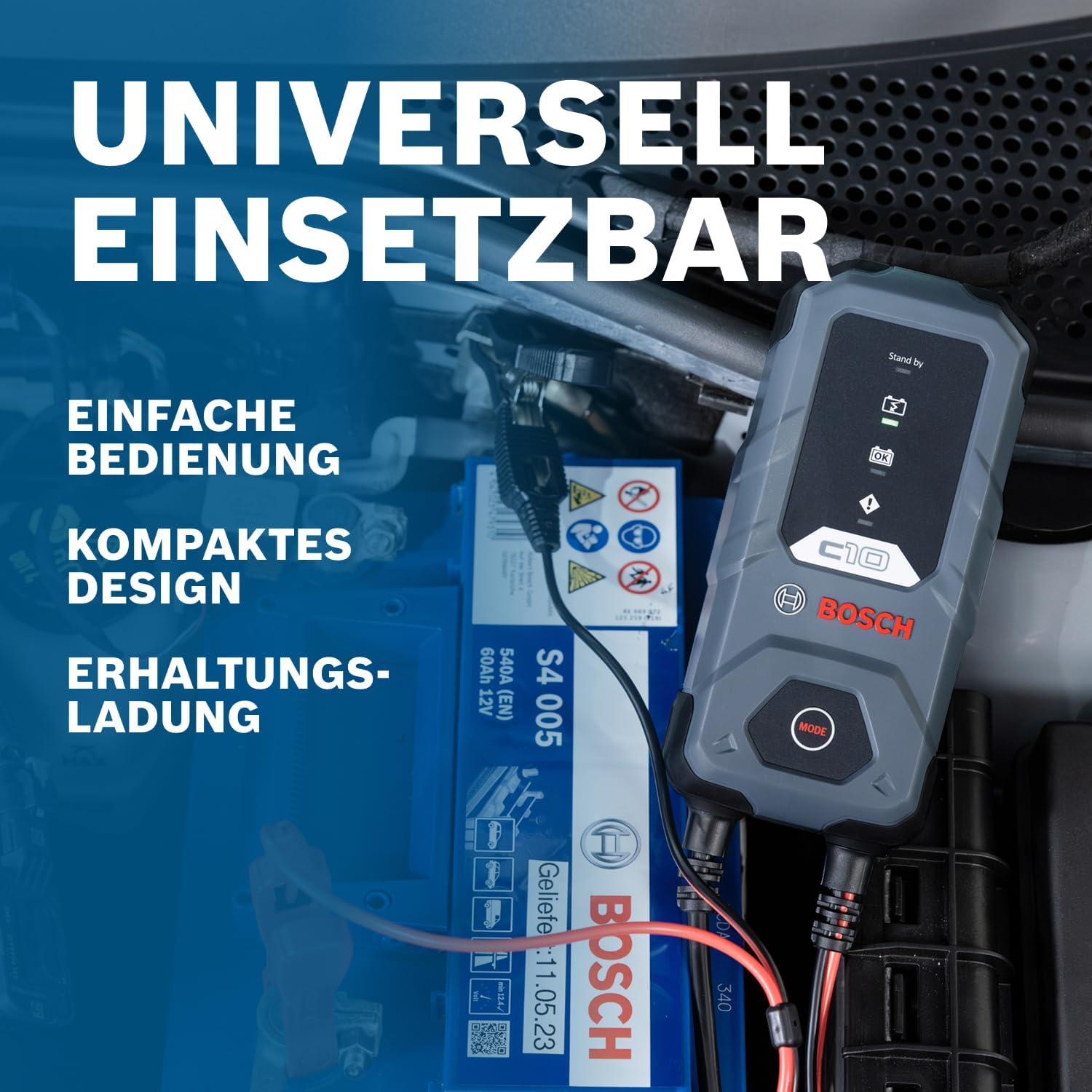 Detalle 2 de Bosch C10 BatterieladegerĂ€t 3,5 A đ