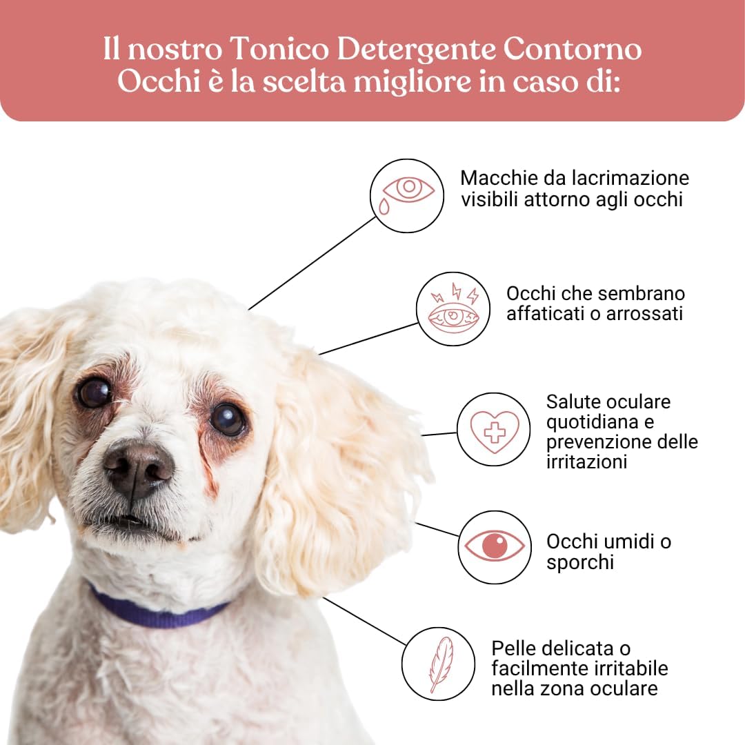 Detalle de Tonico Detergente per Occhi Cane Bau Pulizia Occhi Lacrimazione