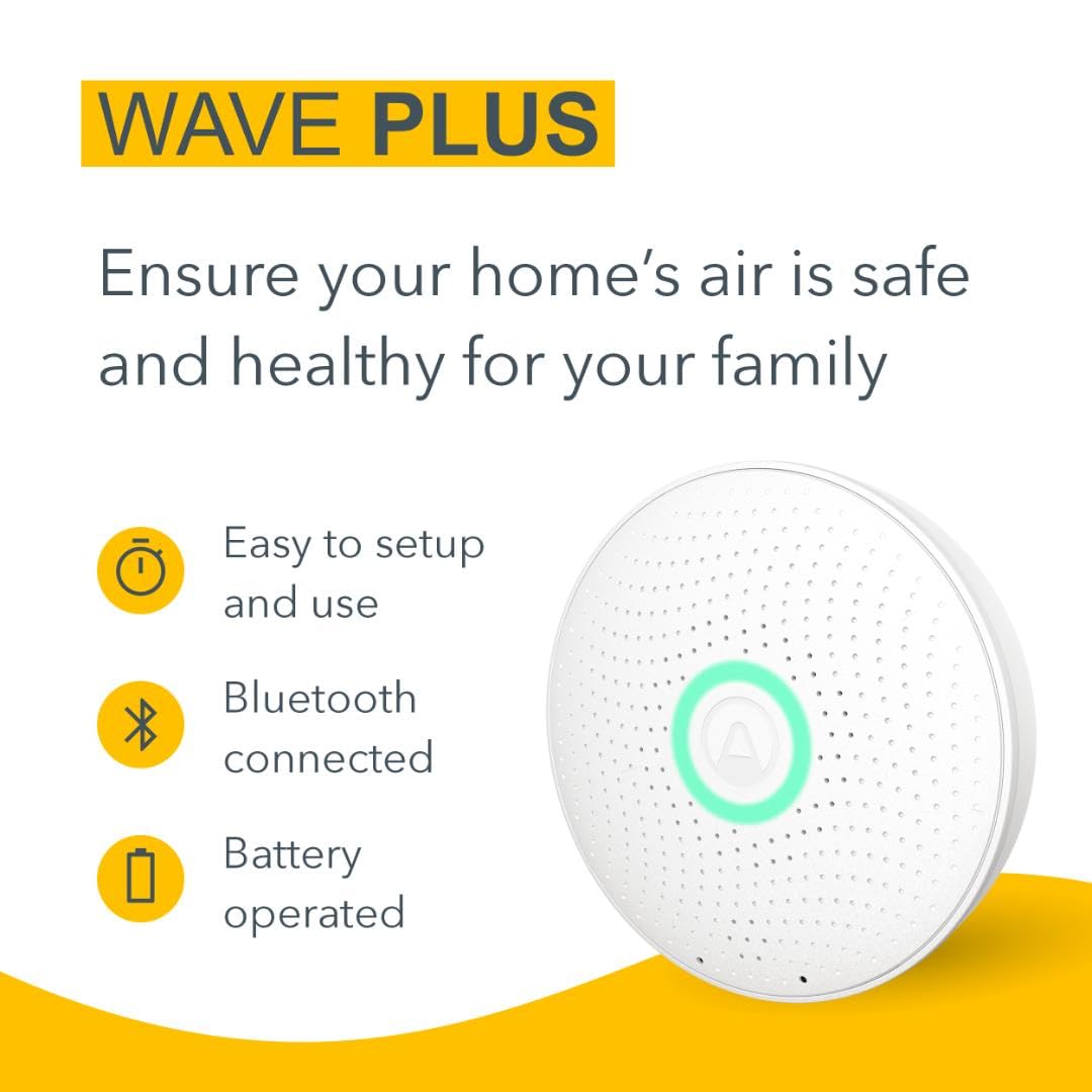 Thumbnail 3 de Airthings Wave Plus 2930: monitor radon e qualità dell’aria indoor con CO2, COV, pressione, umidità e temperatura