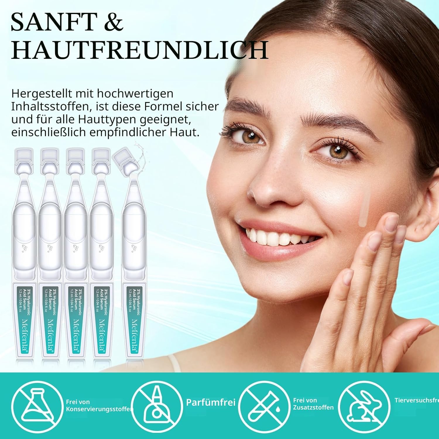 Thumbnail 5 de Hyaluron Serum Hochdosiert 3% 36 Ampullen