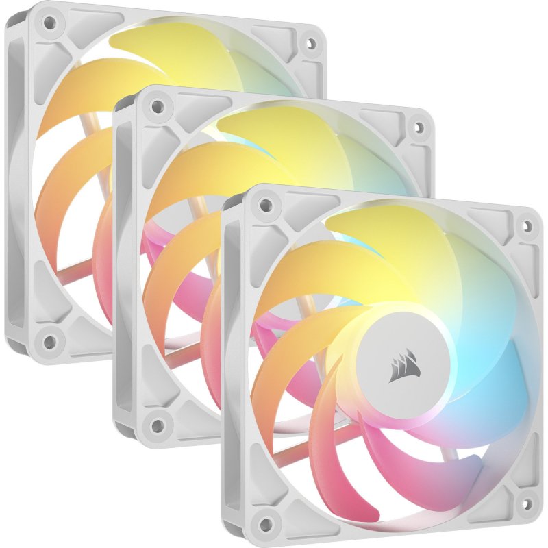 Detalle 2 de Corsair RS120-R ARGB Pack 3 ventiladores 120 mm