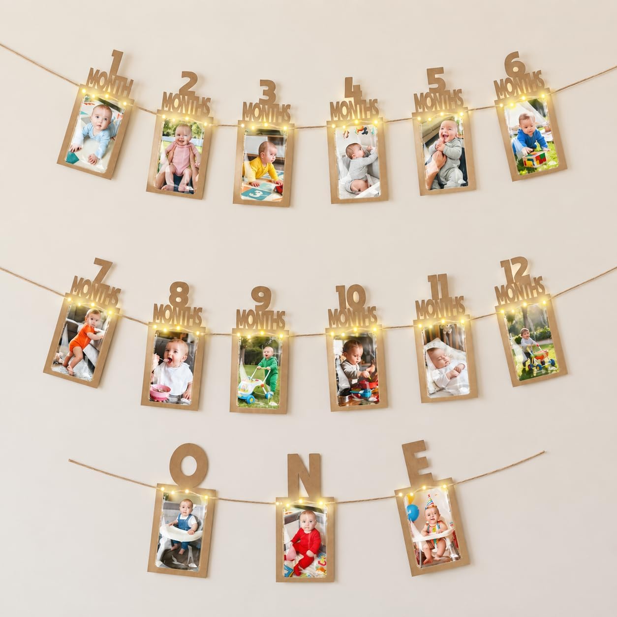 Thumbnail 5 de Seutgjie Happy 18th Birthday Photo Banners Decorations with LED Lights