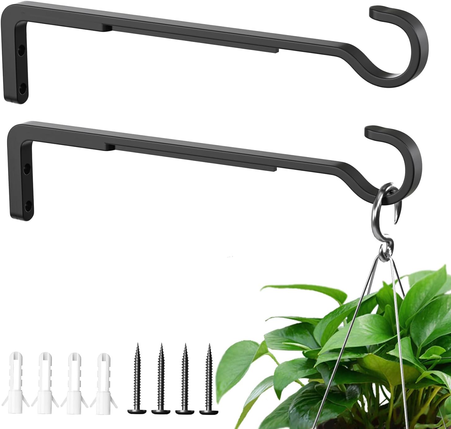 Detalle de saffruff Heavy Duty Hanging Basket Brackets 25 cm