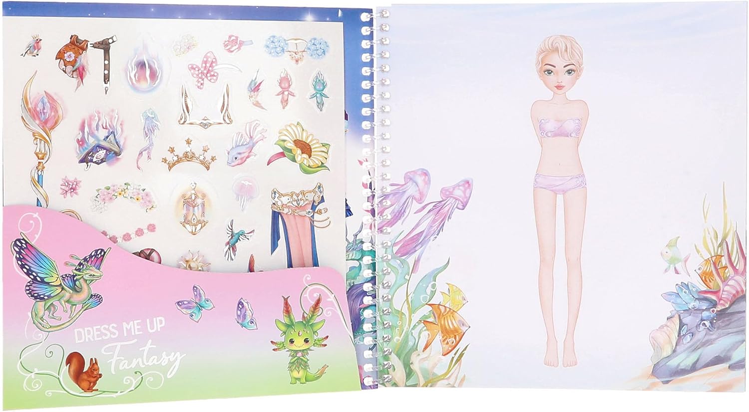 Thumbnail 1 de Depesche TOPModel Dress Me Up Fantasy – Libro di adesivi con 24 pagine prestampate e fogli adesivi