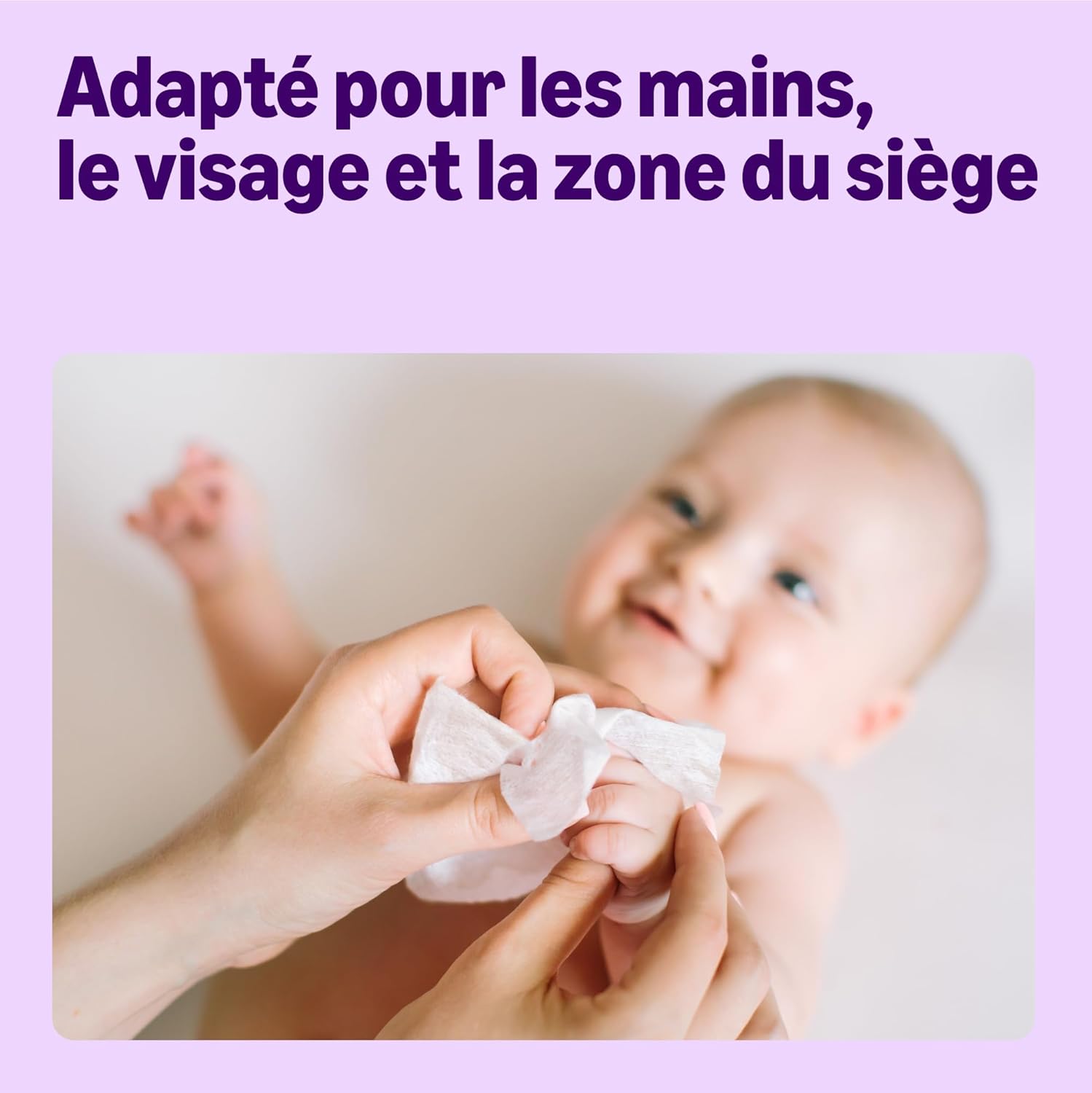Detalle de Lingettes bébé sensibles sans parfum – 1008 lingettes, 18 paquets de 56