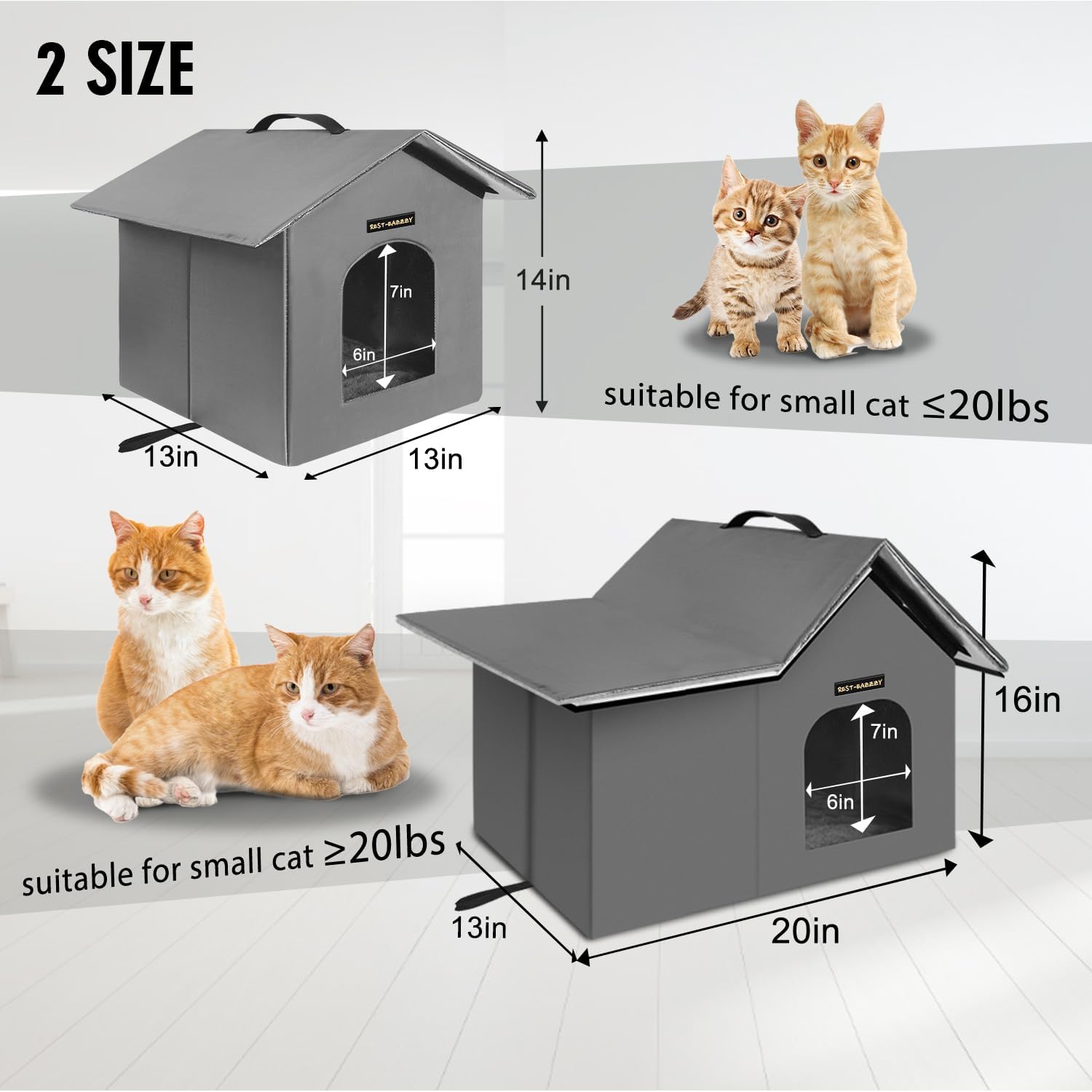 Thumbnail 5 de Rest-Eazzzy Outdoor Cat House 13in
