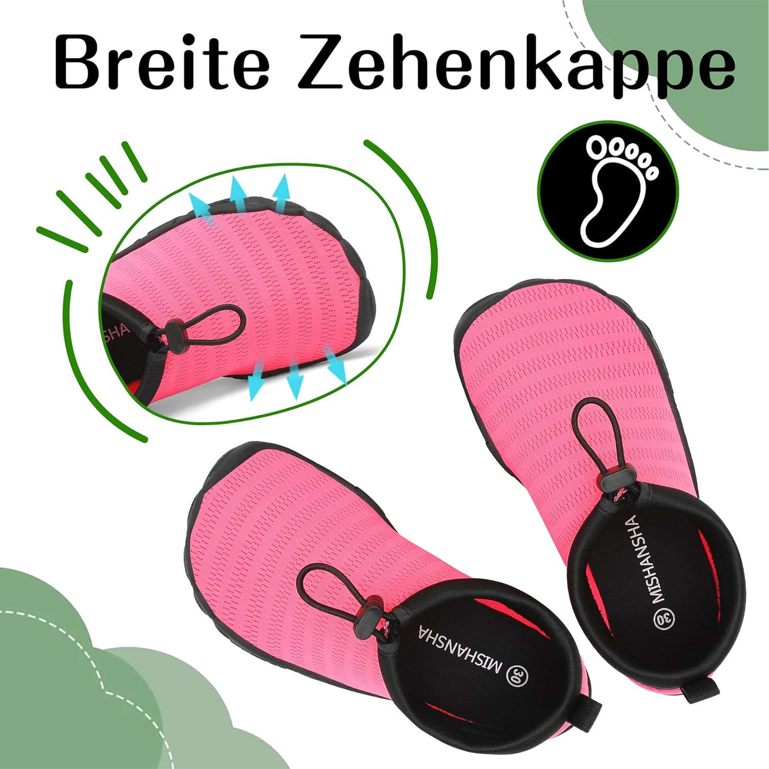 Detalle de Mishansha Schnell Trocknend Badeschuhe für Kinder