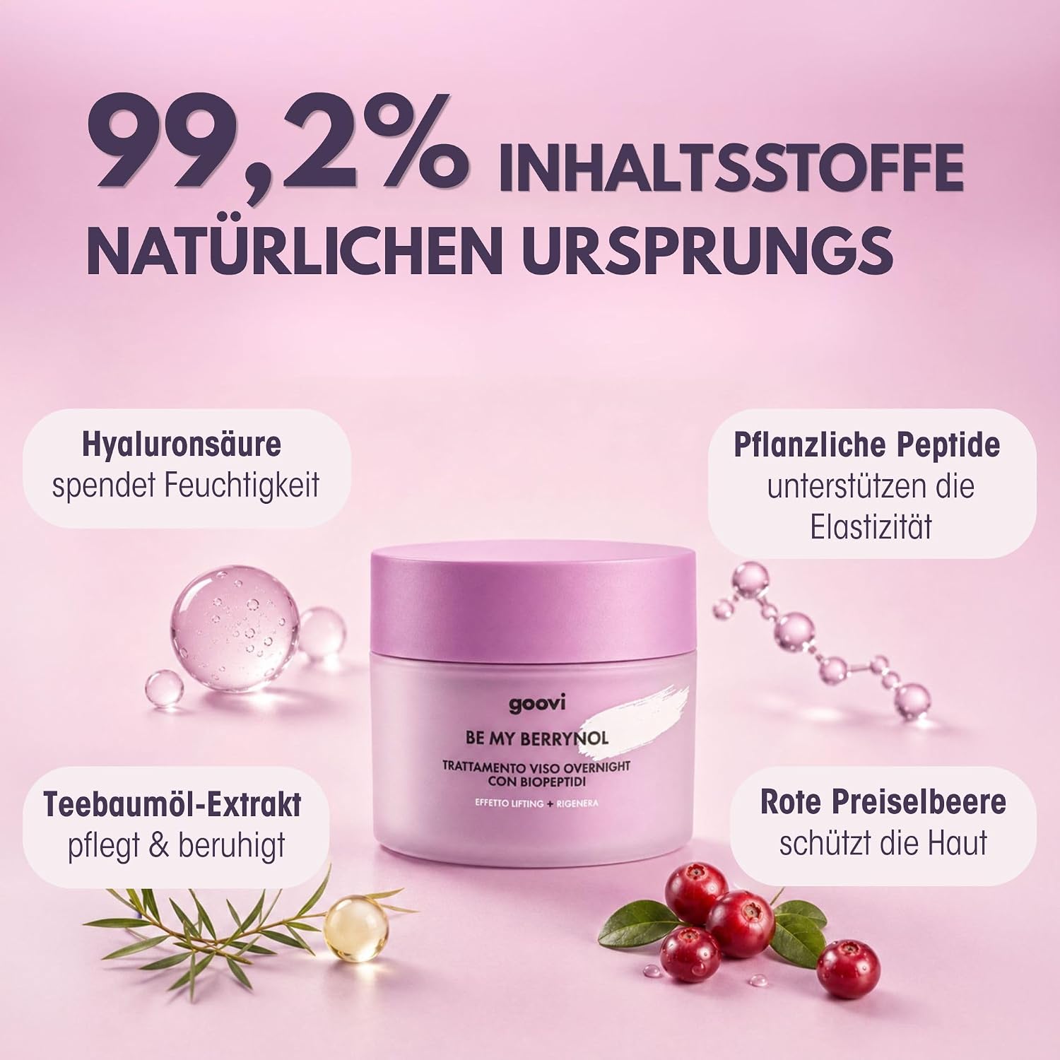 Thumbnail 3 de GOOVI Be My Berrynol Overnight Treatment 50 ml