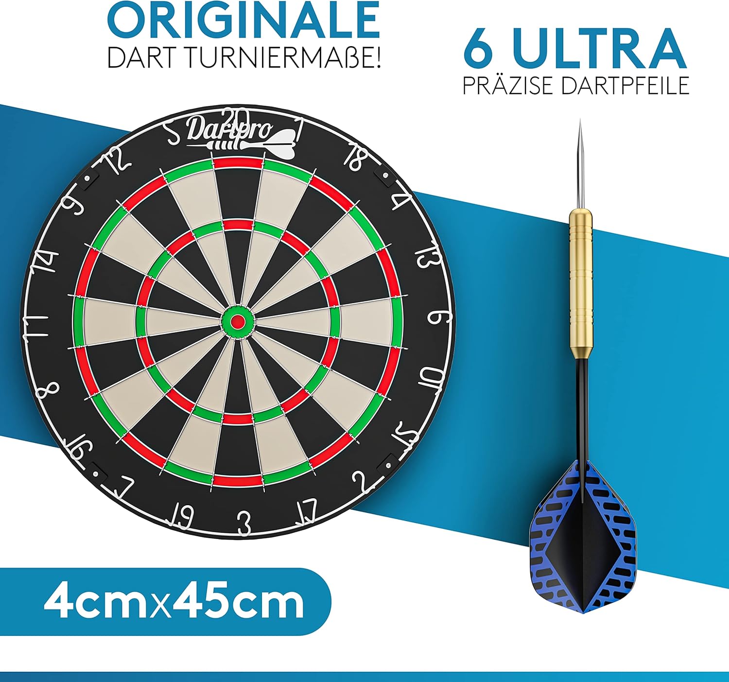 Thumbnail 1 de DartPro DAS ORIGINAL Dartscheibe 6 Pfeile