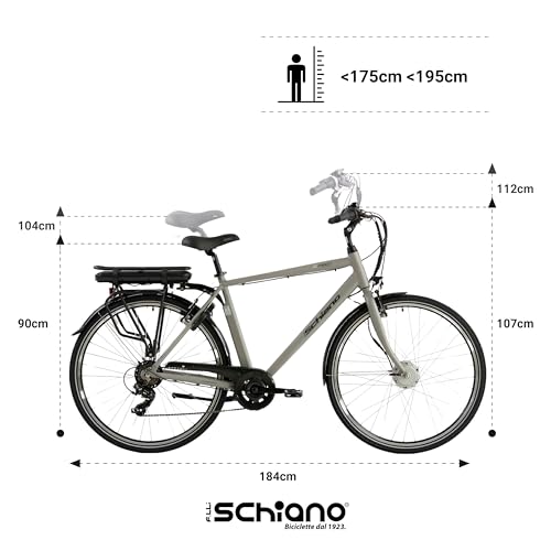 Detalle de F.lli Schiano E-Moon Bici eléctrica 36V 13Ah