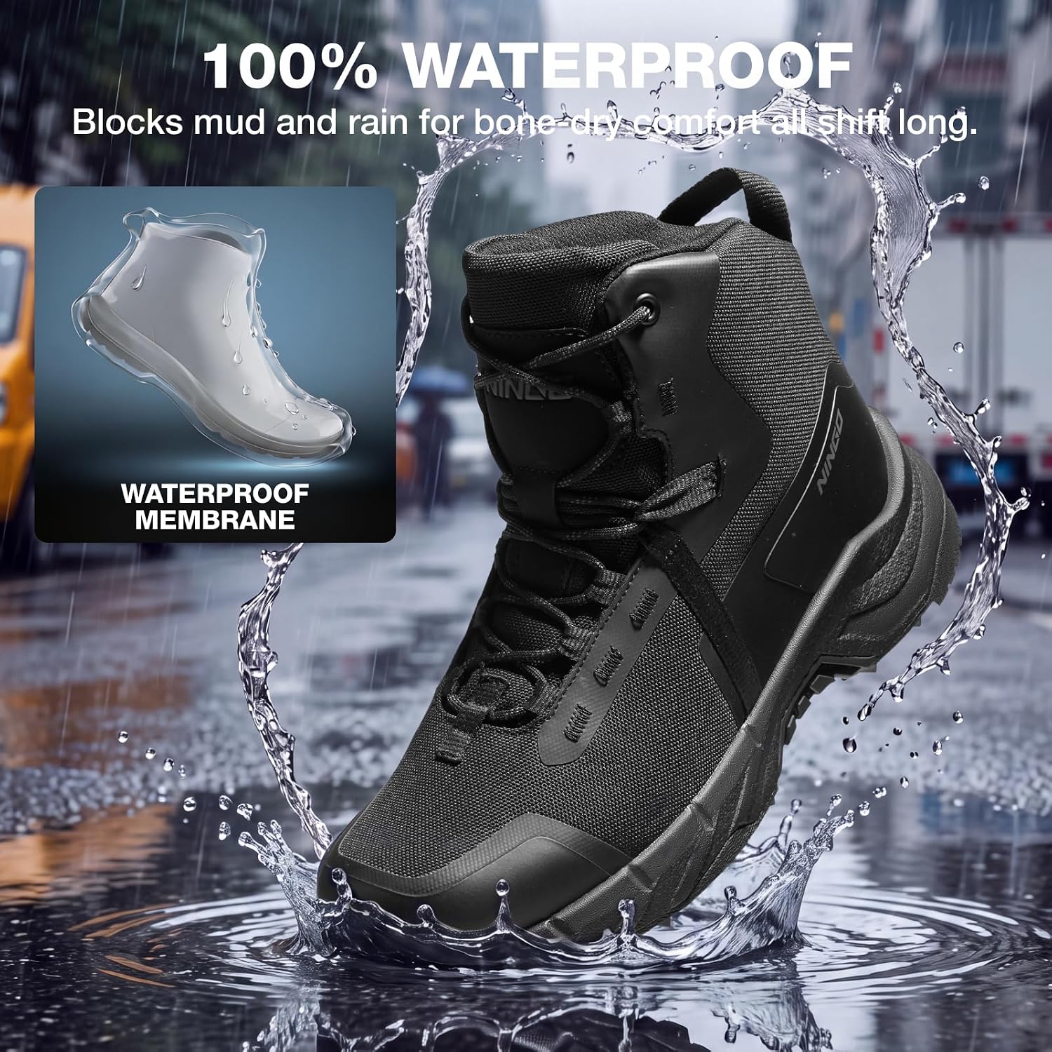 Detalle de NINGO Work Boots with ETPU Midsole