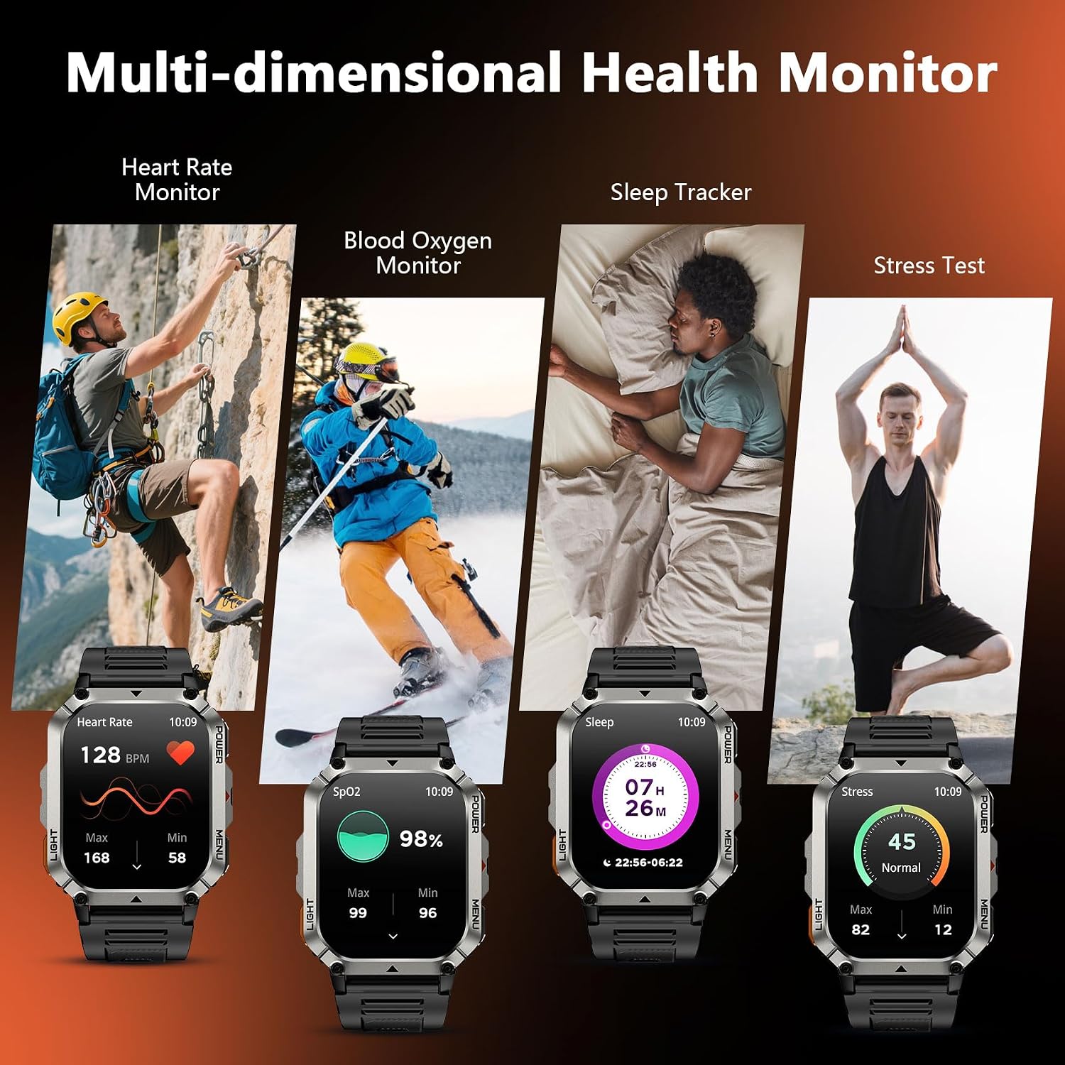 Thumbnail 4 de Blackview Military Smart Watch for Men: rugged outdoor companion with 100-day battery