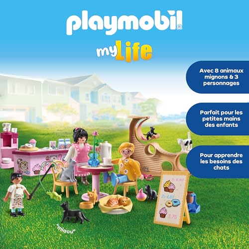 Thumbnail 2 de Playmobil 71744 Café des Chats – Set de Figurines d'Animaux