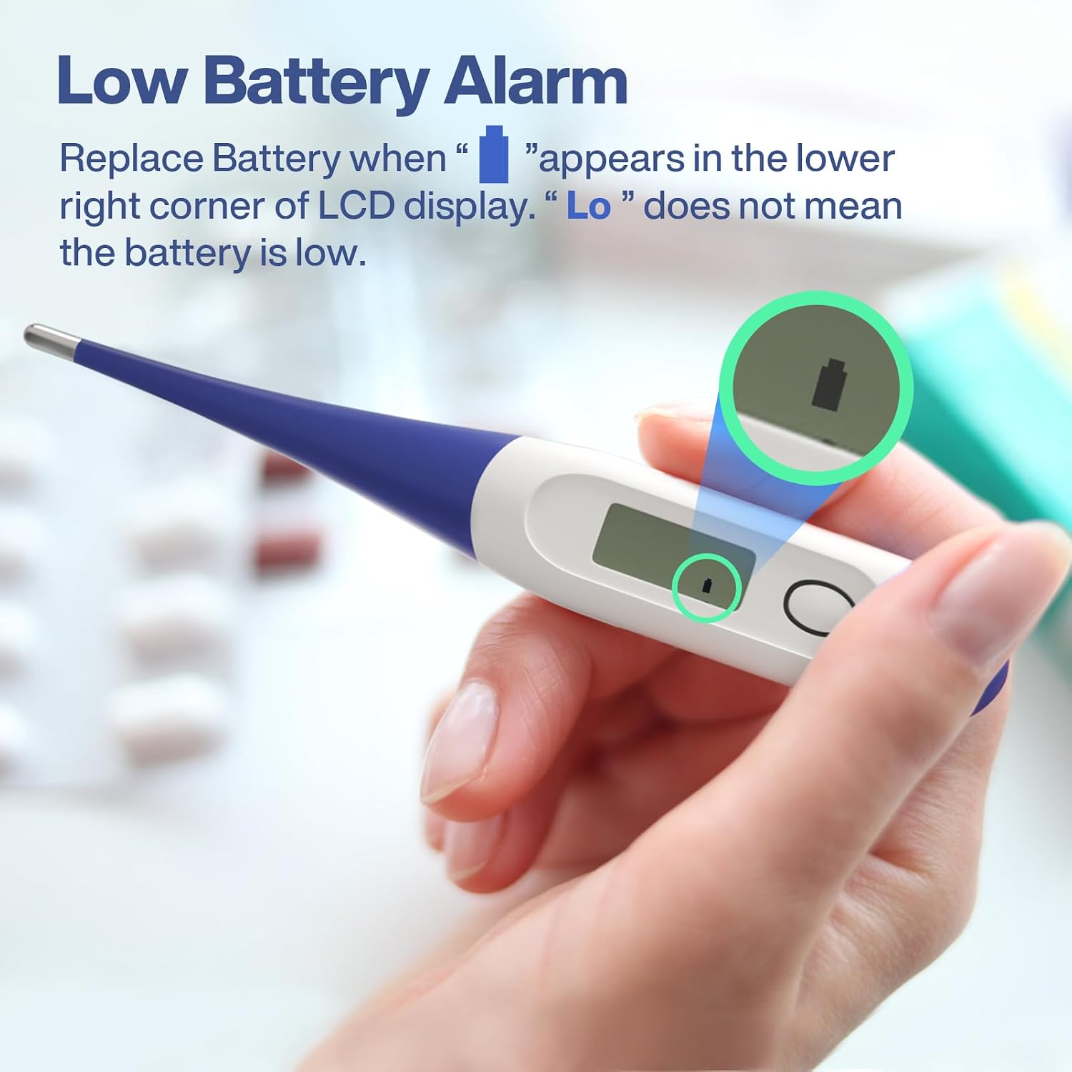 Thumbnail 6 de Boncare GF-MT501 Digital Thermometer, Dark Blue, 10-Second Reading
