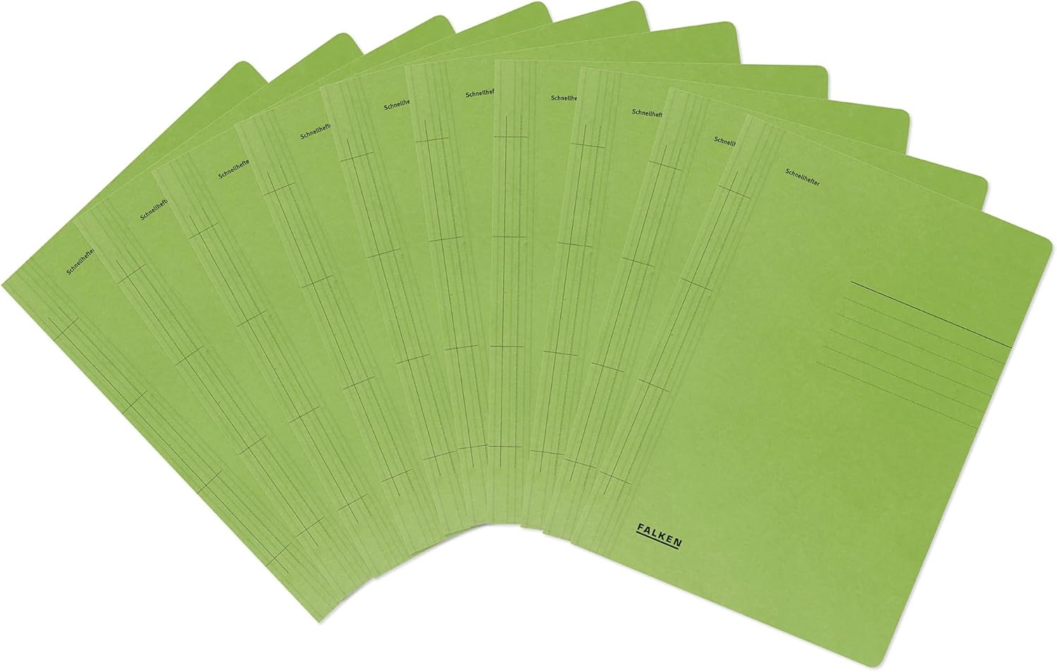 Original Falken 100er Pack Recycling-Schnellhefter DIN A4 grün – Made in Germany