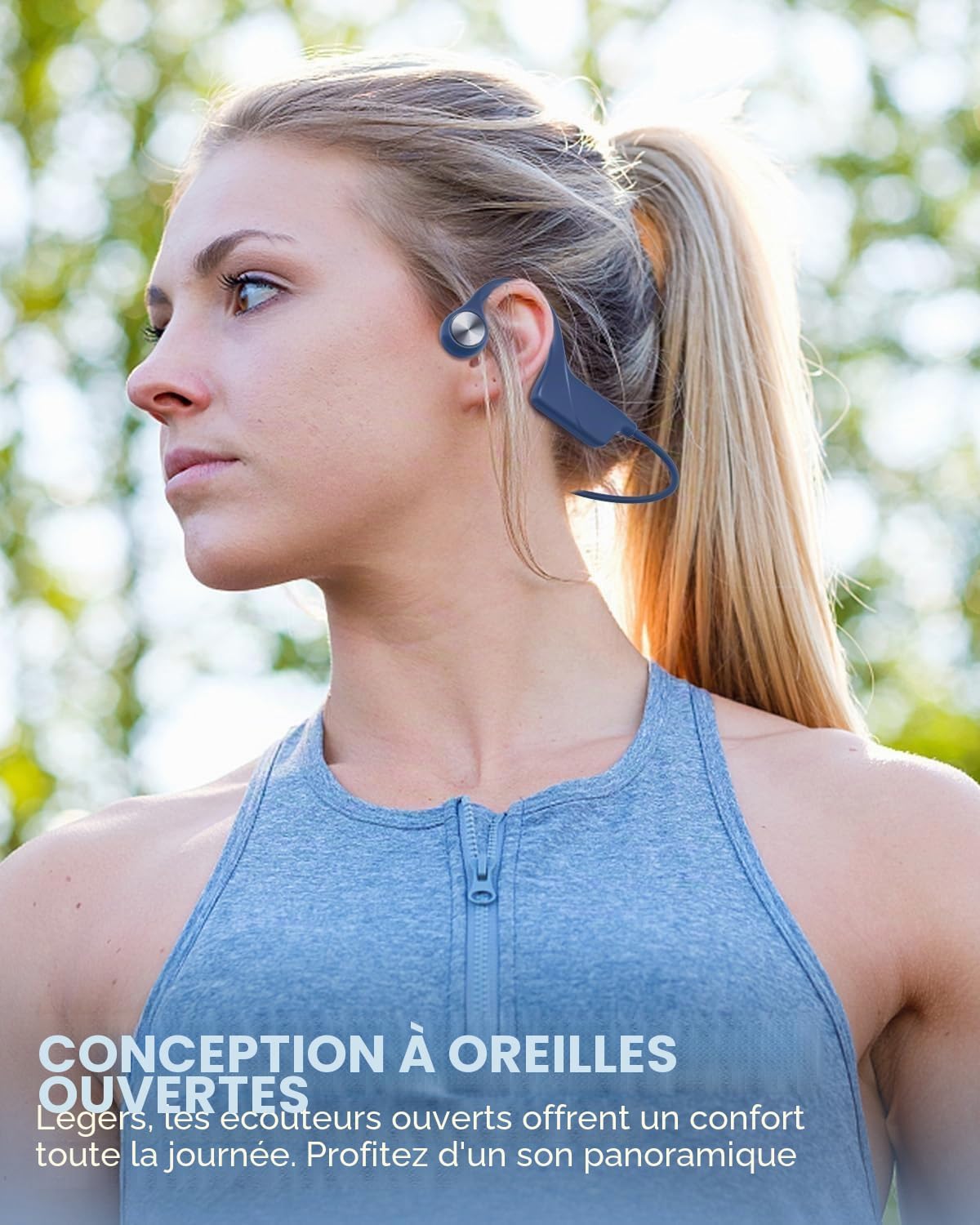 Thumbnail 2 de SANOTO Casque conduction osseuse Bluetooth 5.3 open ear – sport IPX5