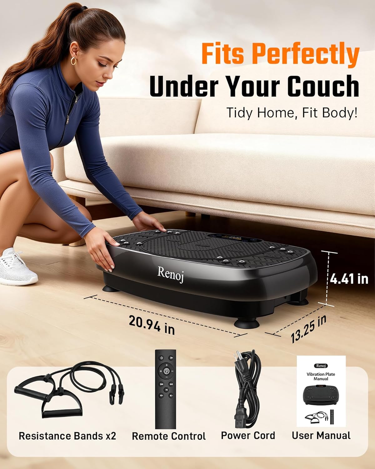 Detalle de Renoj Vibration Plate Exercise Machine 200 W