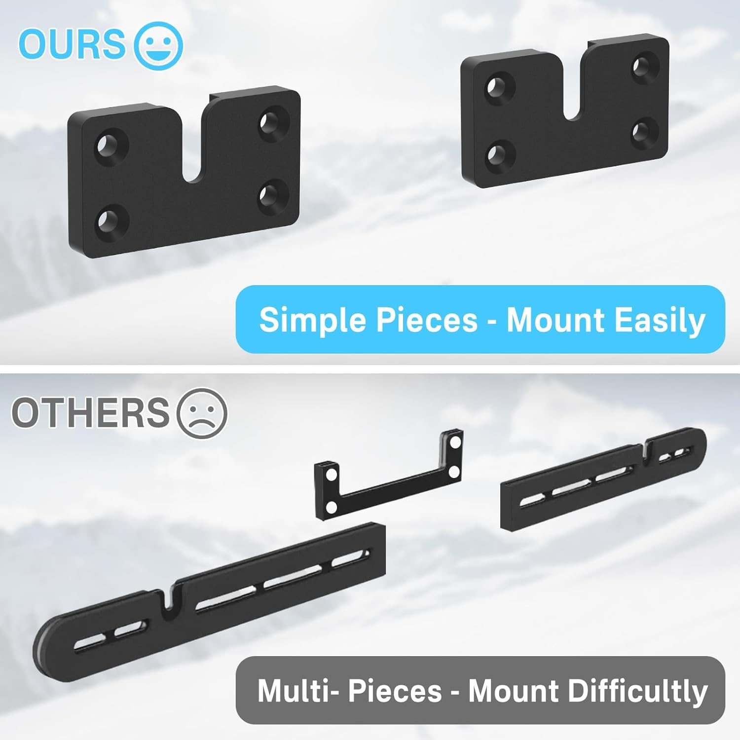 Thumbnail 2 de Dinghosen Floating Wall Mount for Sonos Arc (Black) – Elegant, Space-Saving Soundbar Bracket