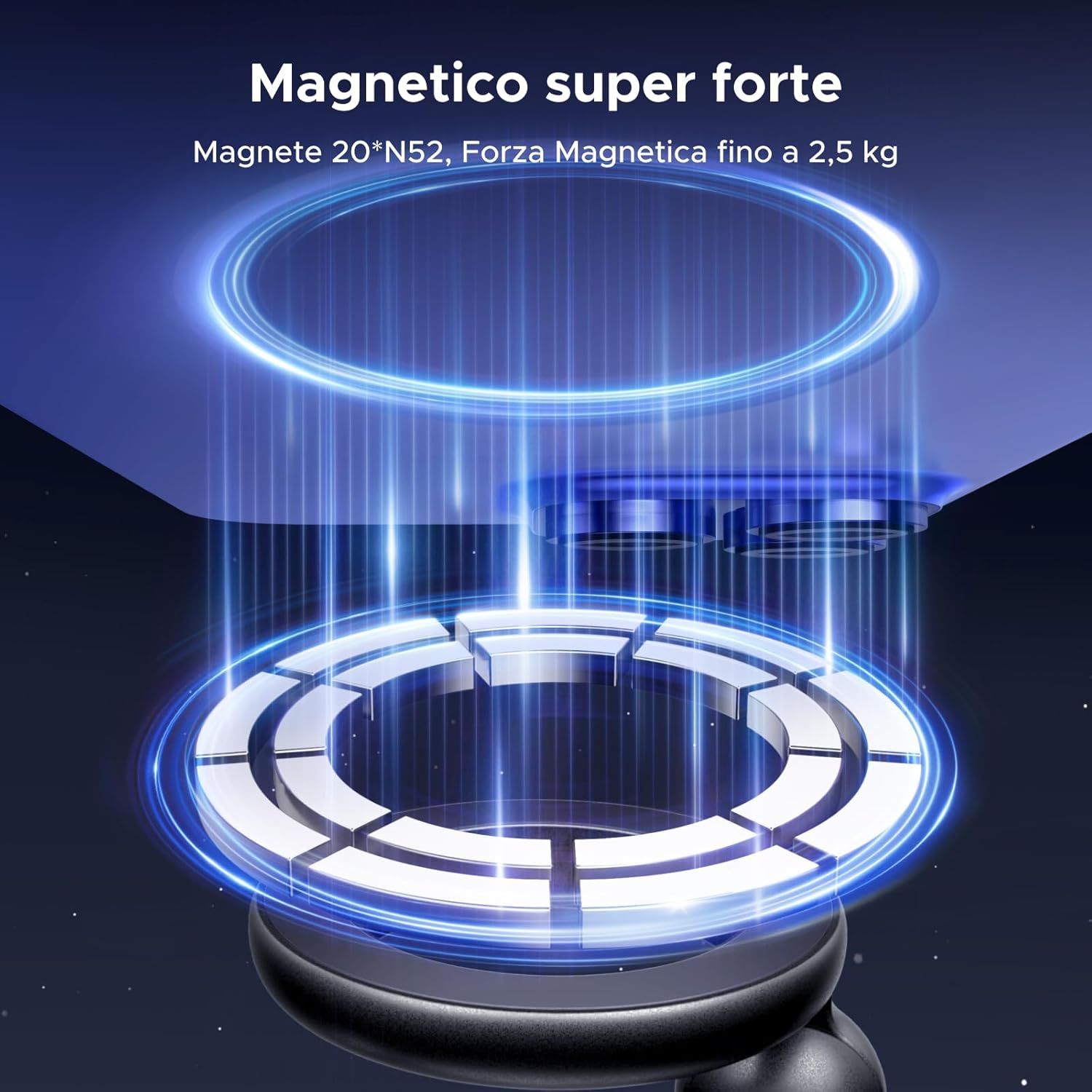 Thumbnail 2 de UGREEN Supporto Telefono Auto MagSafe con rotazione 360° per bocchette orizzontali, ultra stabile con magneti N52