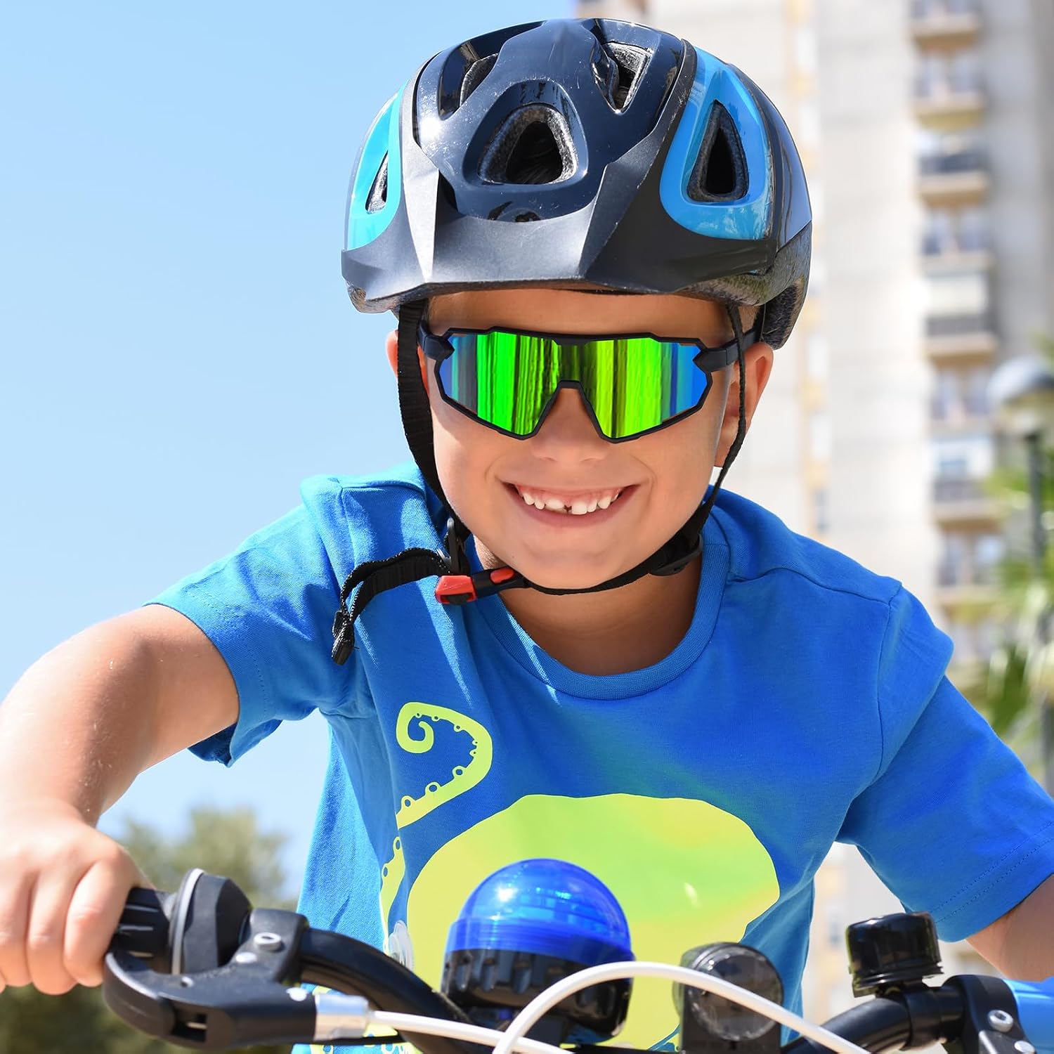 Detalle de Aullwyr occhiali da sole bambino 6-15 anni con protezione UV400 e lenti polarizzate
