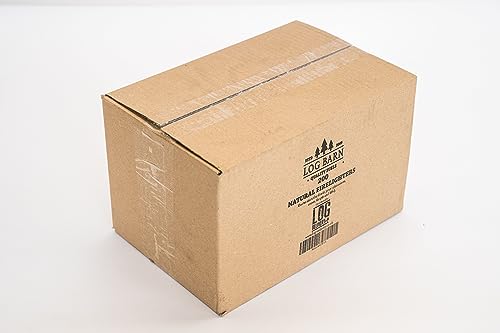 Detalle de Log Barn Encendedores Naturales – Caja de 200, pastillas de encendido para barbacoa y estufas de leña