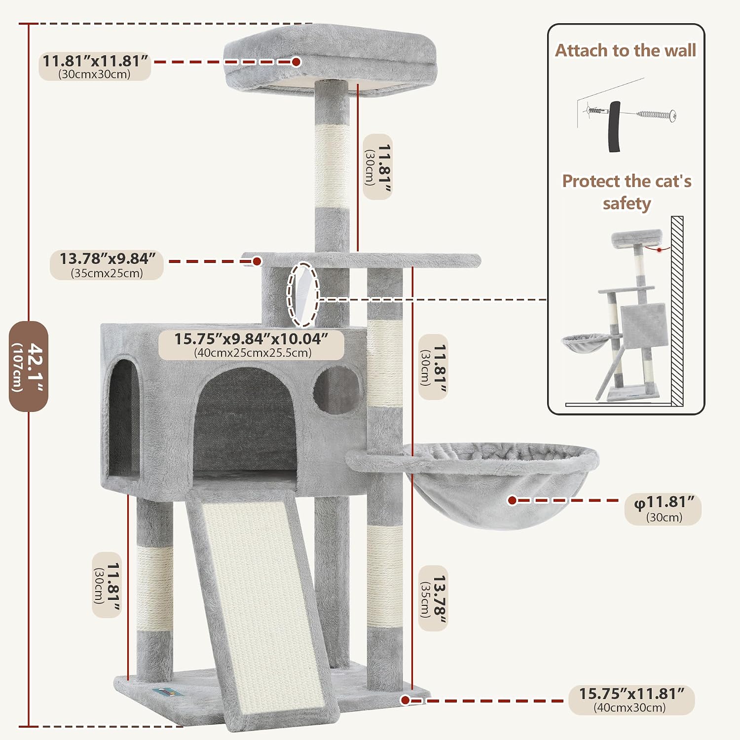 Detalle de Gitelsnour Cat Tree GCT005SW