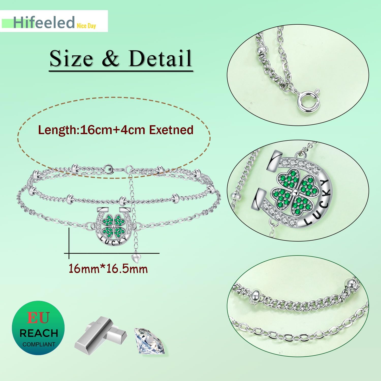 Thumbnail 5 de Hifeeled Bracelet argent 925, 16 cm