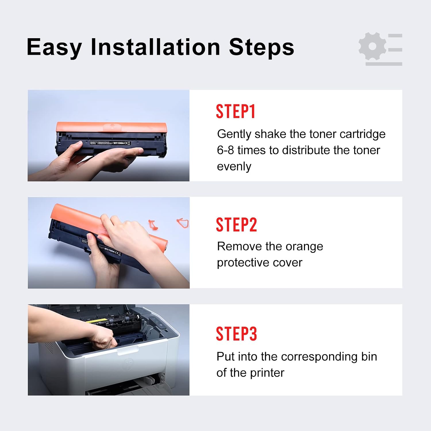 Detalle de Lemero 106A W1106A cartuccia toner compatibile per stampanti HP Laser MFP 137fnw e 135w