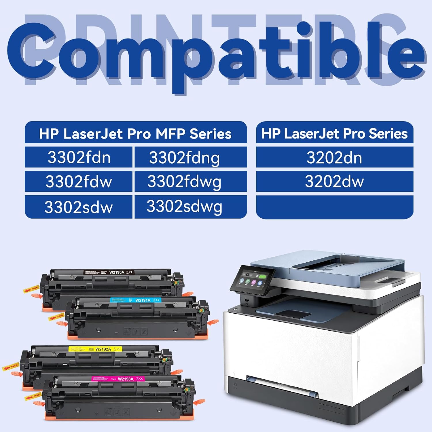 Detalle 2 de Toner 219A compatible Lot de 4 1300/1200 pages