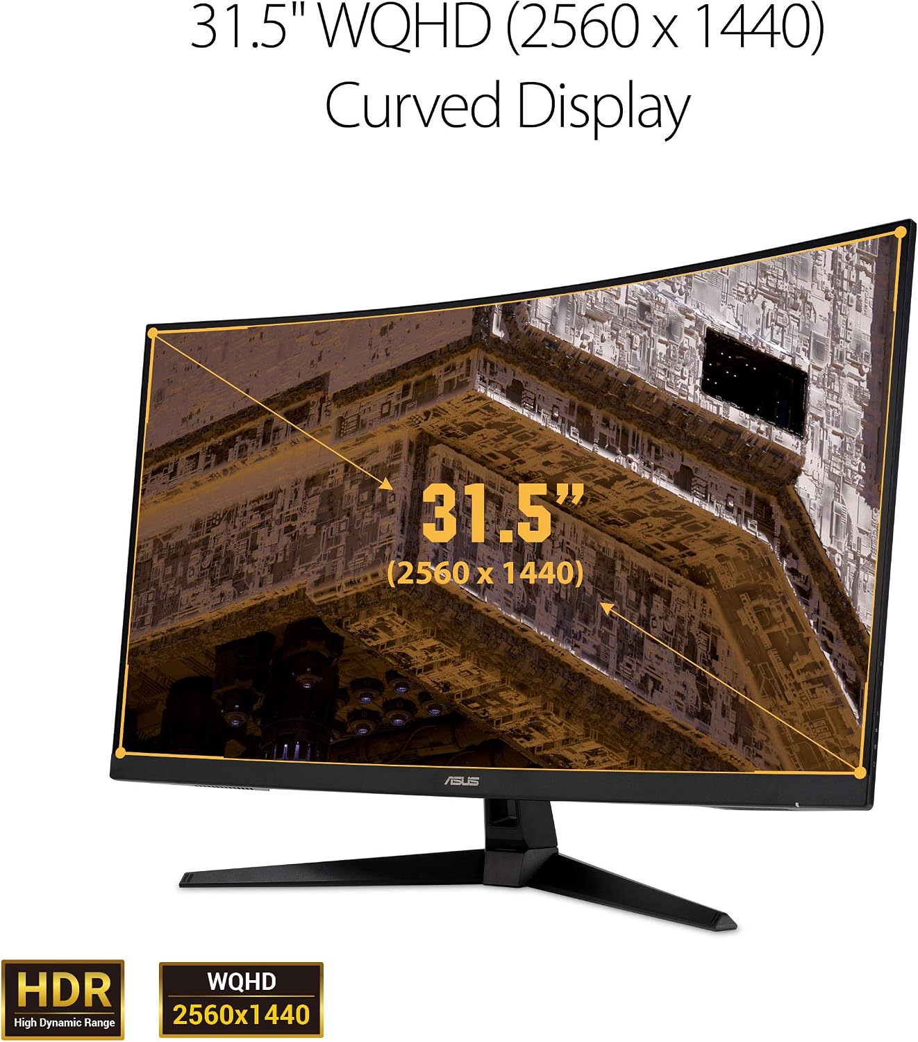 Detalle 2 de ASUS TUF 32 Inch Curved Gaming Monitor 165Hz