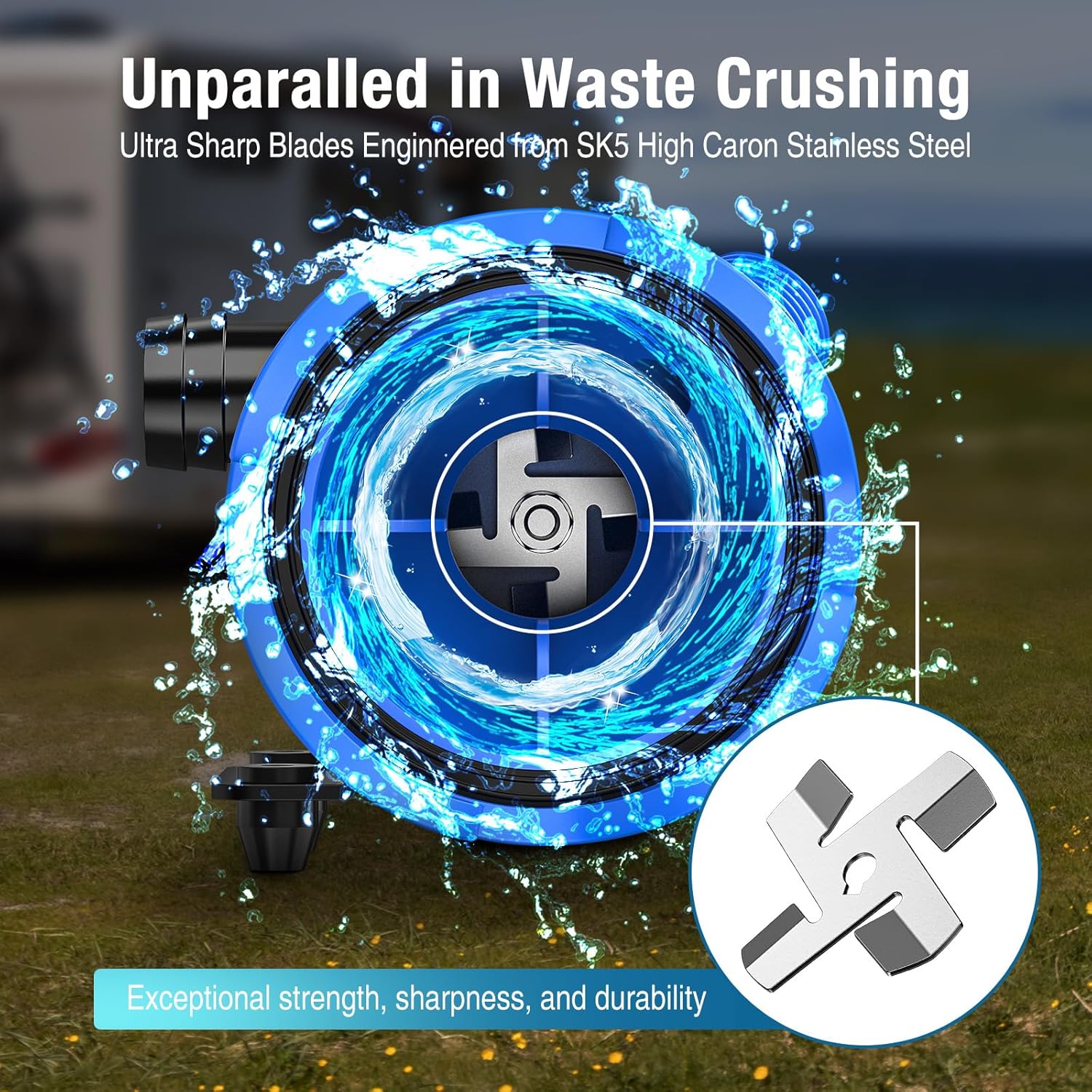 Thumbnail 2 de CrestWave RV Macerator Pump 12GPM