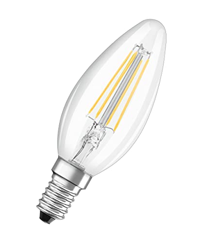 Detalle de Osram lot de 3 ampoules LED flamme E14, 4 W, blanc chaud 2 700 K