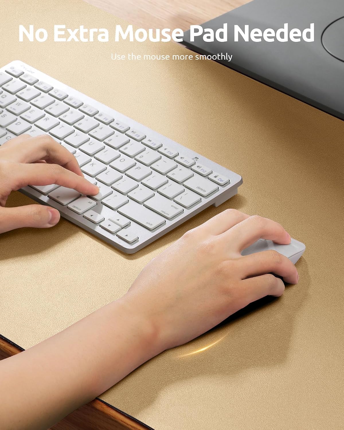 Detalle 2 de YSAGi Leather Desk Mat – Large PU Leather Desk Protector (100 x 50 cm)