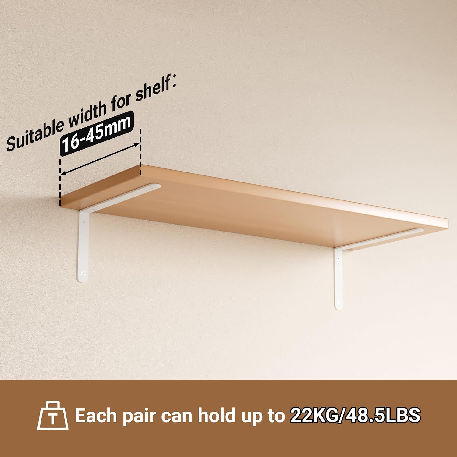 Thumbnail 4 de Sayayo EJ5230W-2P 300mm L shelf bracket ðŸ›