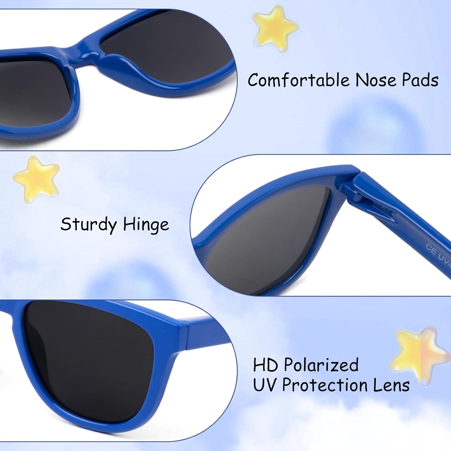 Detalle de Face Shadow Polarisées – Lunettes de Soleil pour Enfant 2–4 Ans (UV400, légère, polarises)