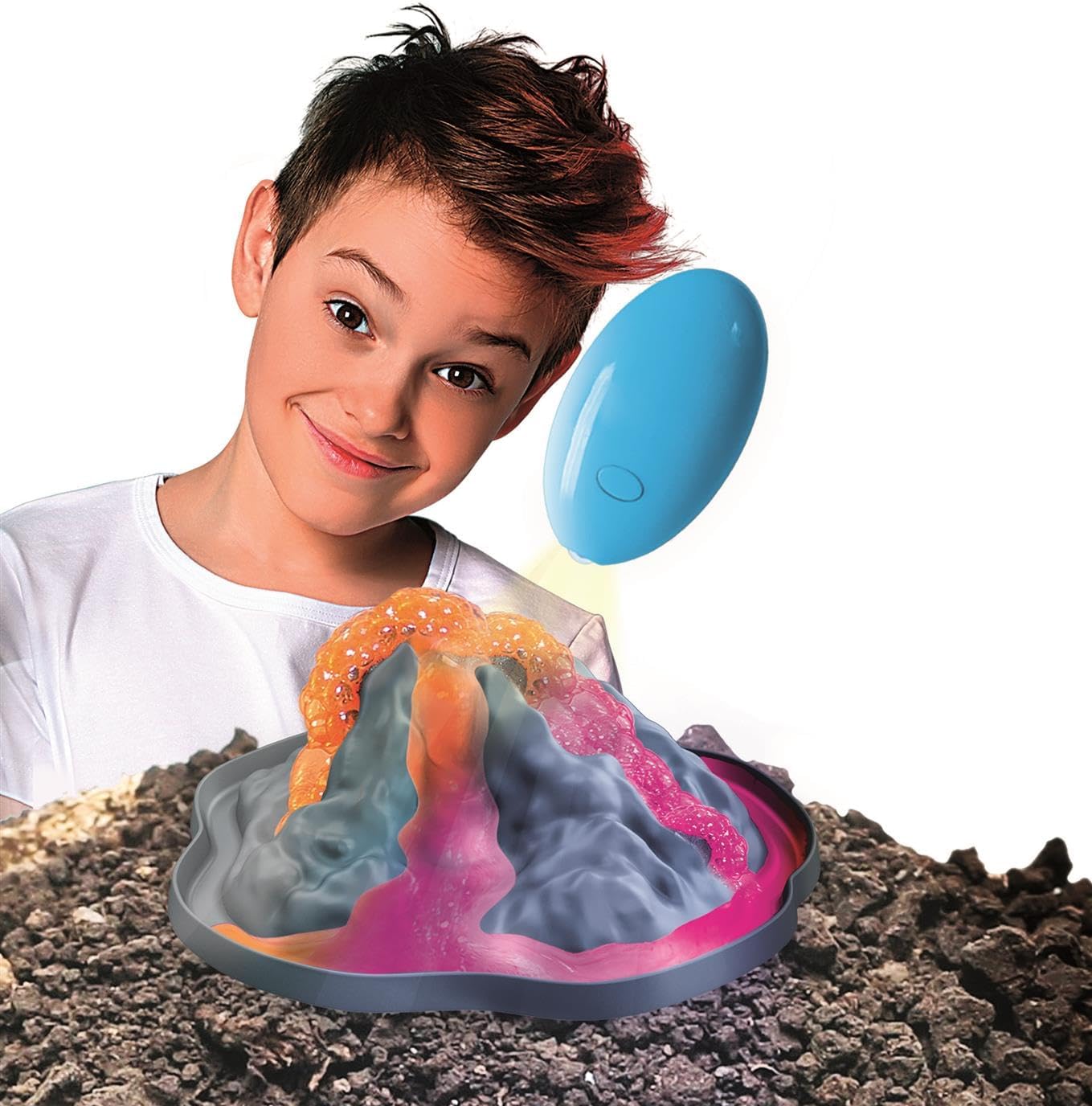 Thumbnail 6 de Clementoni Science & Jeu – Expériences volcaniques fluorescentes (8 ans+) avec torche UV et pigment néon