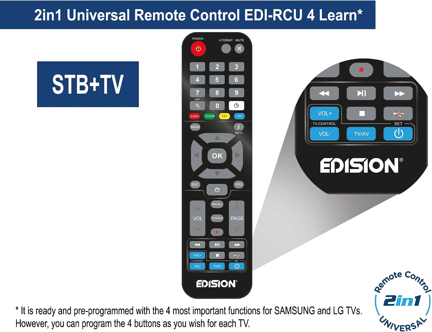 Thumbnail 4 de EDISION Proton S2 Plus Satellitenreceiver Full HD
