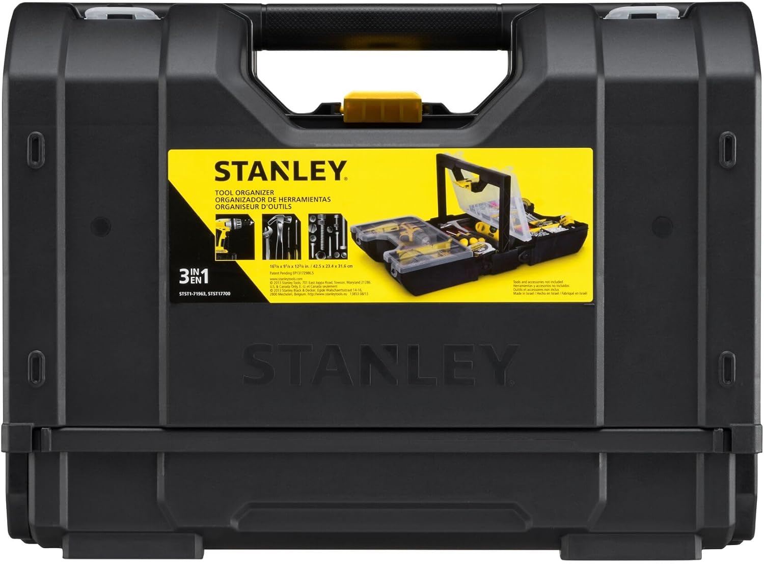 Detalle de STANLEY STST1-71963 doppio organizer per valigetta, organizer 3-in-1 con divisori mobili
